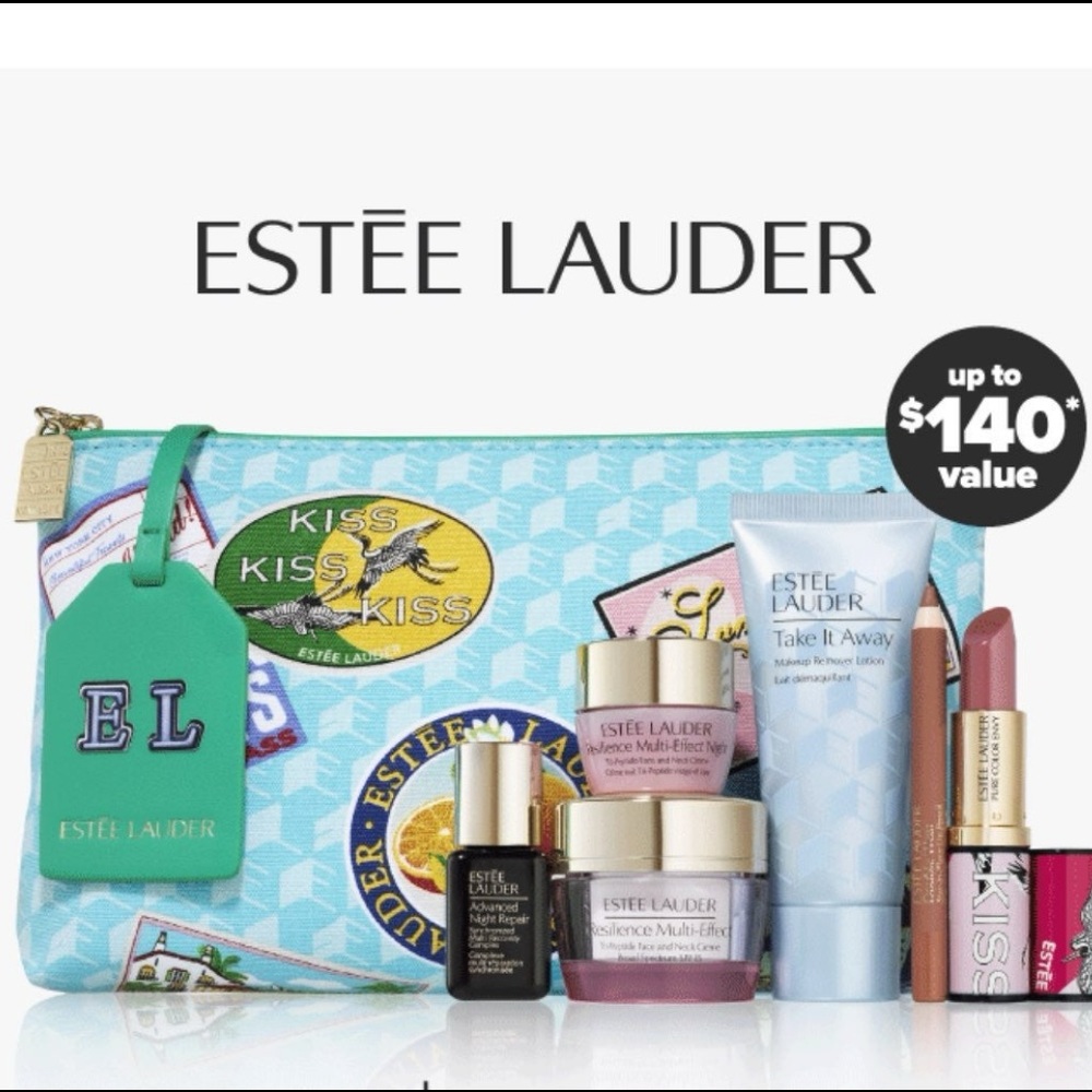 ESTEE LAUDER 8p Resilience Cream Lipstick Set $140 NIP